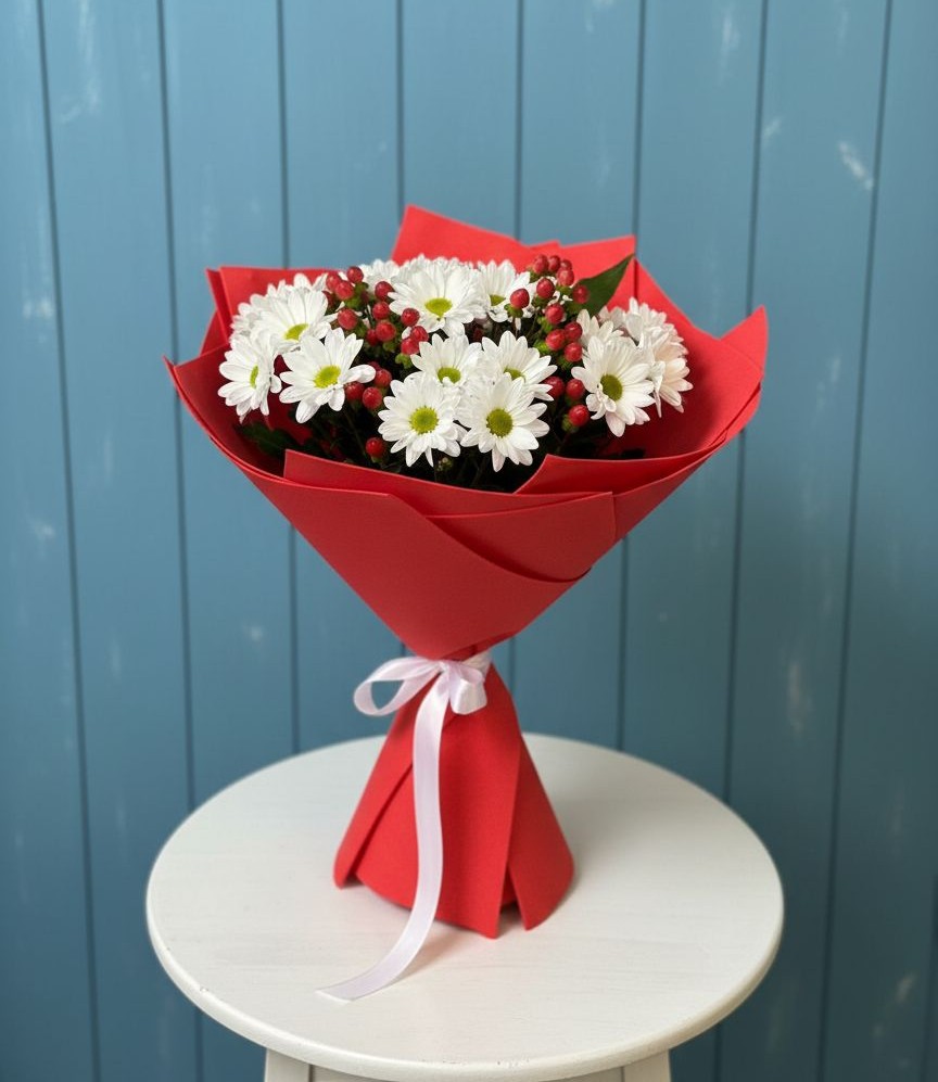 Букет цветов из: Хризантемы в Шахтах