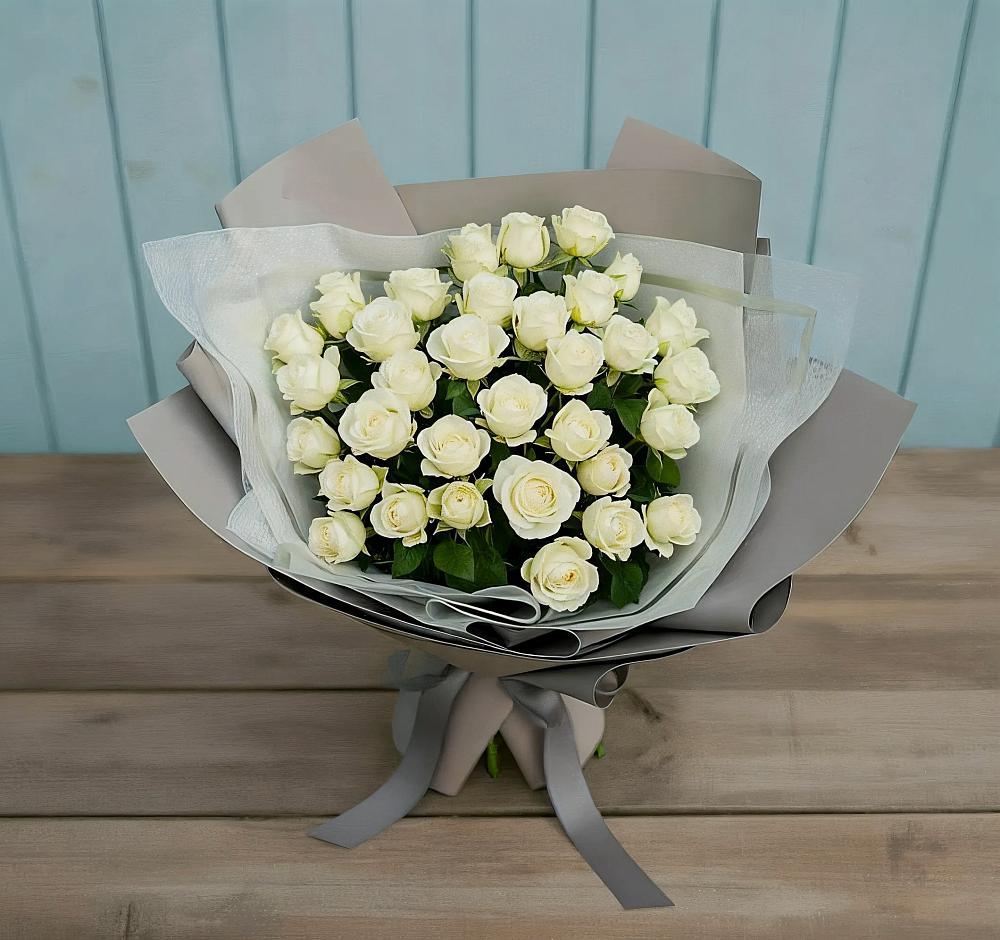 Букет Белоснежная нежность в Шахтах