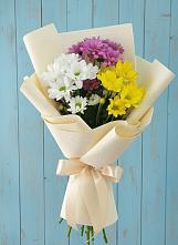 Букет цветов из:  Хризантемы #REPLACE_PRED# Шахтах