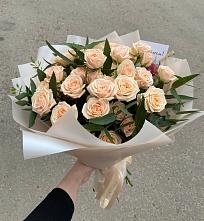 Букет Кремовые розы Латте в Шахтах