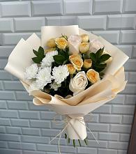 Букет цветов из:  Розы и Хризантемы в Шахтах
