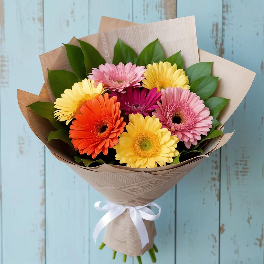Букет цветов из: Герберы в Шахтах