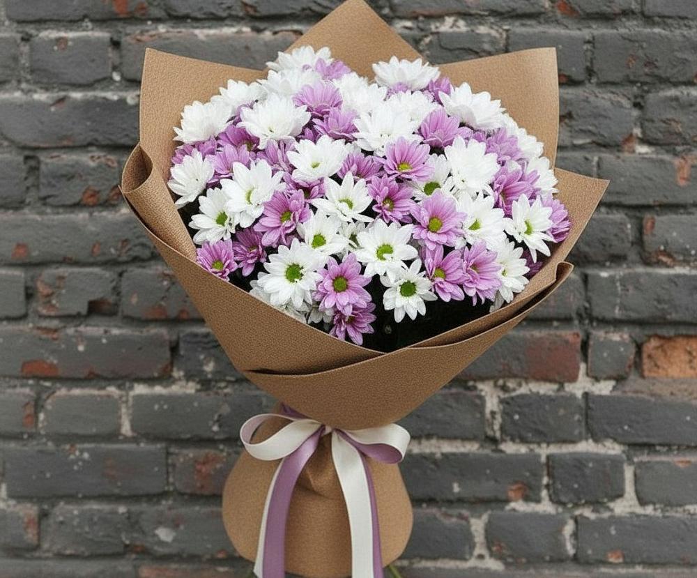 Букет цветов из: Хризантемы в Шахтах