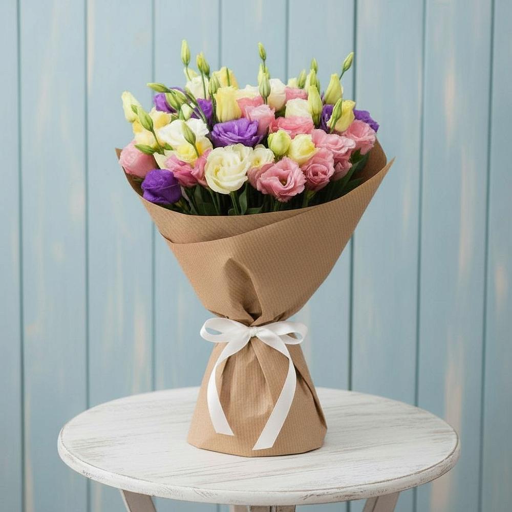 Букет цветов из: Лизиантусы в Шахтах