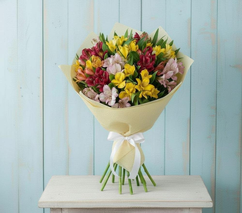 Букет цветов из: Альстромерии в Шахтах