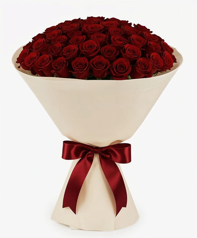 Букет 101 Бордовая роза Блэк Бакарра в Шахтах