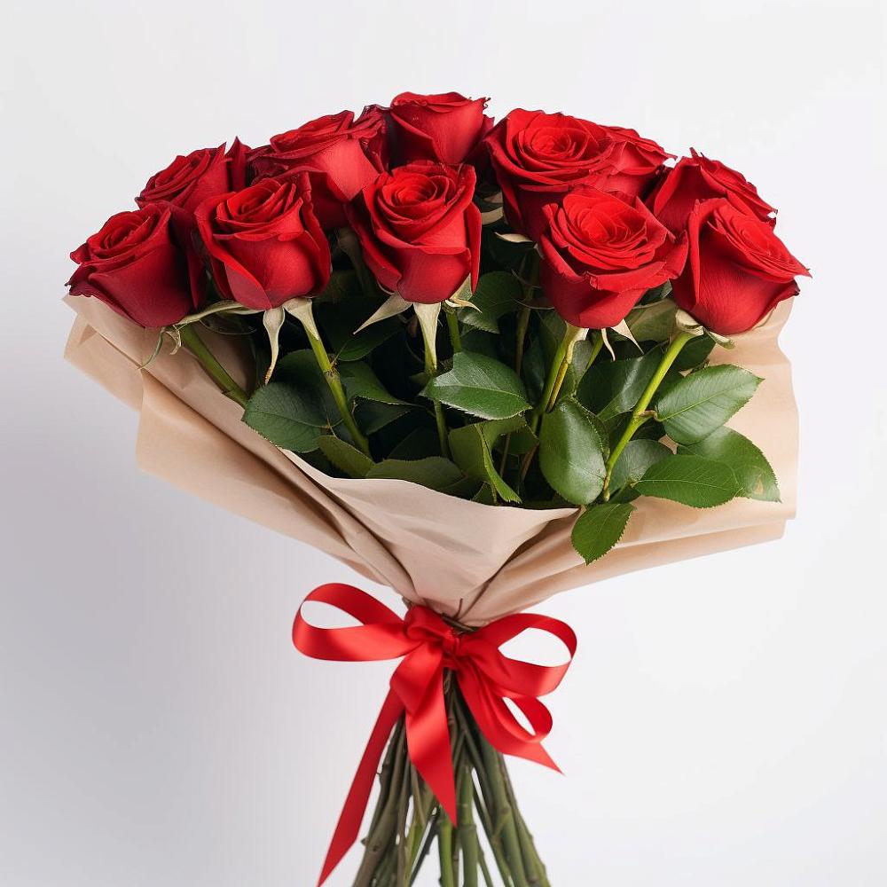 Букет 11 Красных роз Эдлесс Лав в Шахтах