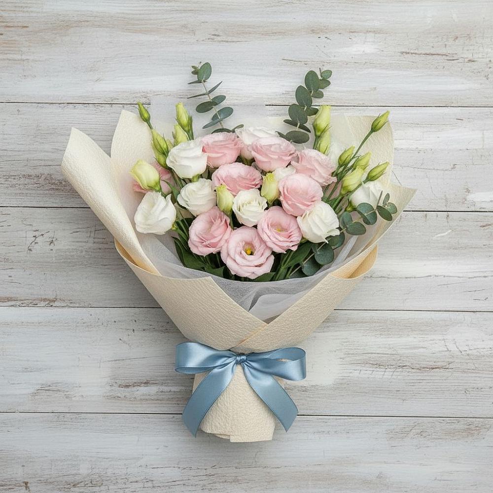 Букет цветов из: Лизиантусы в Шахтах